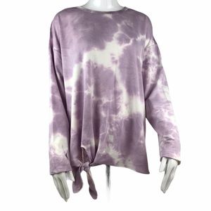 Como Vintage Purple Tie Dye Top Pullover